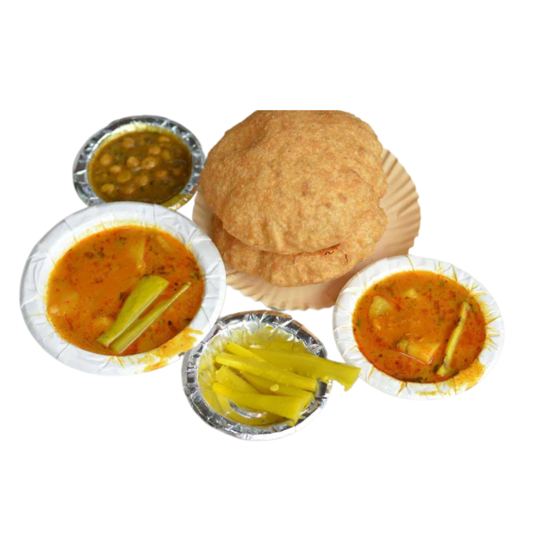Bedmi Poori (2 plates)